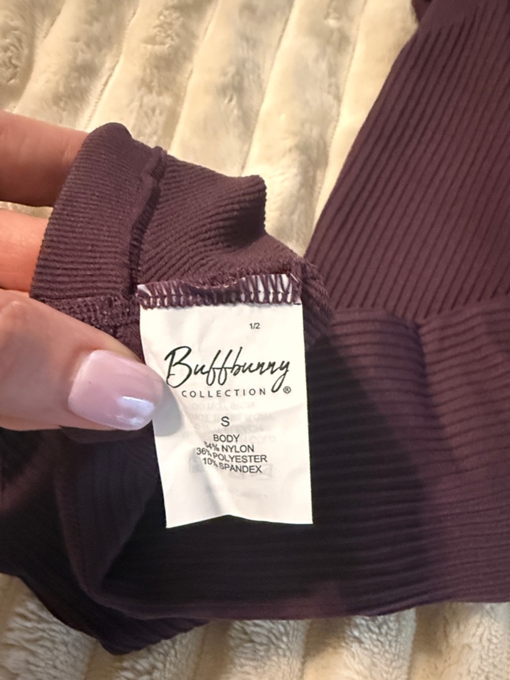 BuffBunny waterfall Leggings - Plum - Picture 5 of 7
